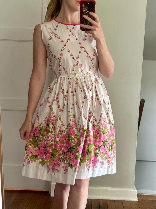 Vintage Dresses & Skirts - Vintage 50s/60s Cotton Sundress